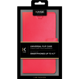 Coque clapet Universelle pour Smartphone (jusqu &agrave; 4.7 pouce), Lipstick Rouge