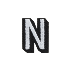 Case Letter N Embroidered Sticker