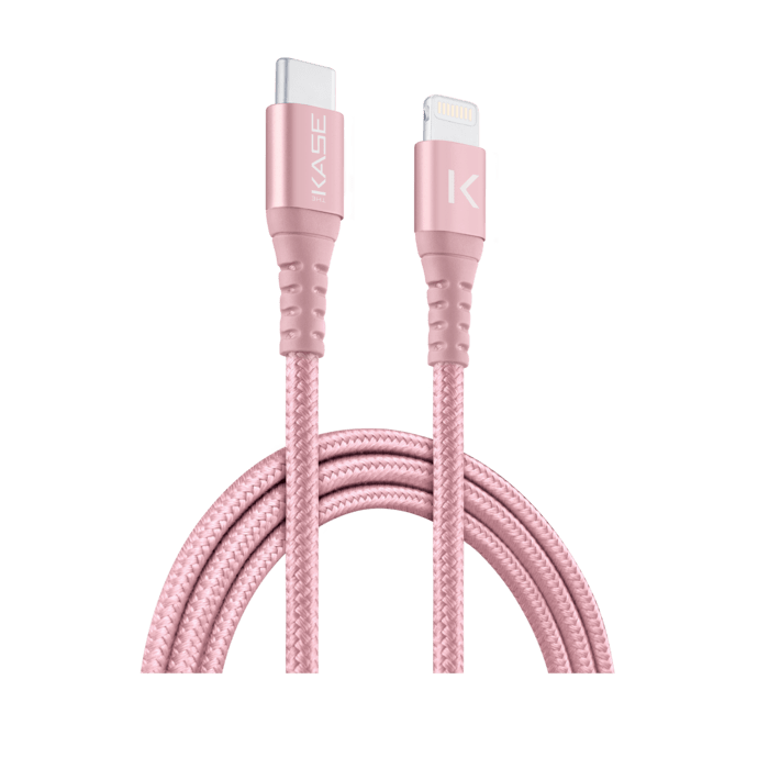 Certificazione Apple MFi Cavo USB-C intrecciato metallico a cavo Lightning / Sync (1M), oro rosa