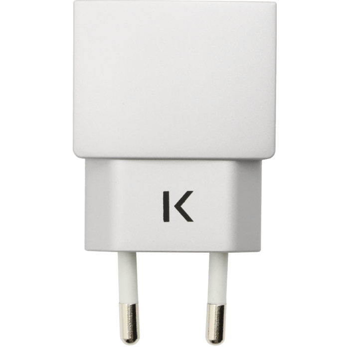 Chargeur Universel Mono USB (EU) 1A, Argent