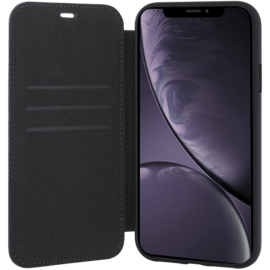 Case BMW Perforated Genuine Leather Flip Case for Apple iPhone XR, Black