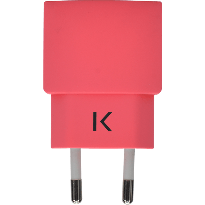 Chargeur Universel Mono USB (EU) 1A, Corail
