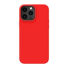 Custodia morbida in silicone antiurto in gel per Apple iPhone 13 Pro Max, rosso fuoco