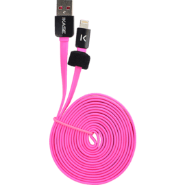 Câble Lightning Plat vers USB (2m), Rose Bonbon