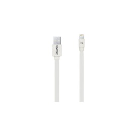 C&acirc;ble Lightning Plat certifi&eacute; MFi Apple vers USB (1m), Blanc