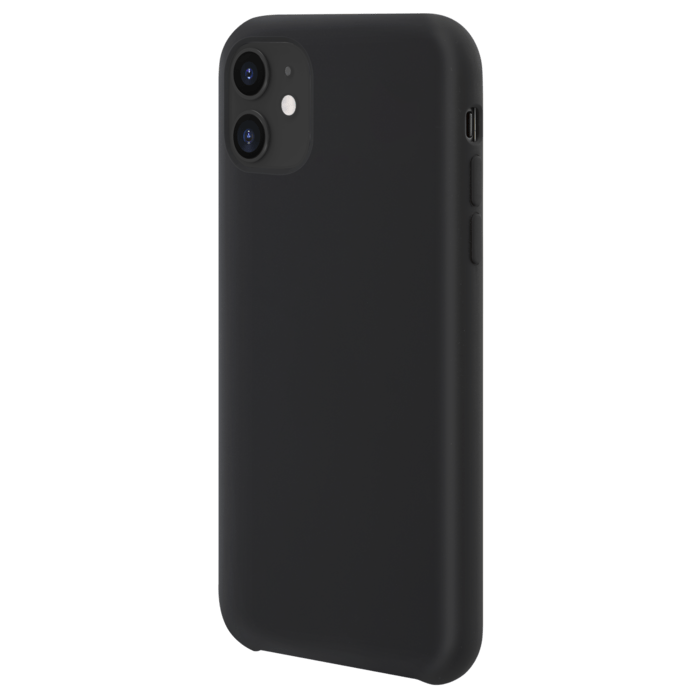 Soft Gel Silicone Case for Apple iPhone 11, Satin Black