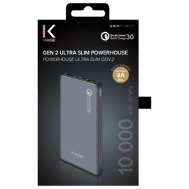 Batterie Externe PowerHouse Ultra Slim GEN 2.0 10 000mAh (37Wh), Gris Sidéral