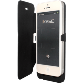 Coque batterie avec clapet 2400mAh pour Apple iPhone 5/5s/5C/SE, Noir