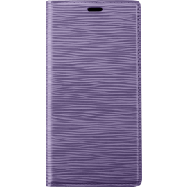 Diarycase 2.0 Coque clapet en cuir v&eacute;ritable avec support aimant&eacute; pour Apple iPhone 12/12 Pro, Violet Lilas
