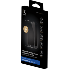 Protection d'&eacute;cran premium en verre tremp&eacute; pour Samsung Galaxy J5, Transparent