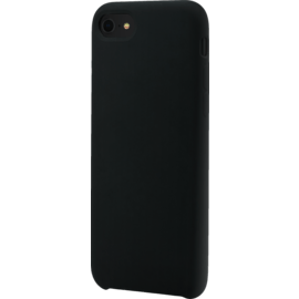(Edition spéciale) Coque en gel de silicone doux pour Apple iPhone 7/8/SE 2020/SE 2022, Noir satin