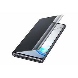 Clear View cover Noir avec fonction stand Note 10