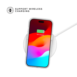 Coque hybride &eacute;tincelante invisible GEN 2.0 pour Apple iPhone 15, Transparente