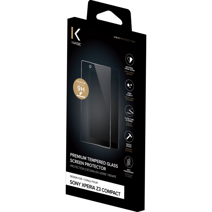 Buigen Viool Min Premium Tempered Glass Screen Protector for Sony Xperia Z3 Compact,  Transparent | Sony Xperia Z3 Compact | The Kase