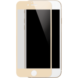 Protection d'écran en verre trempé (100% de surface couverte) pour iPhone 6/6s Plus, Or