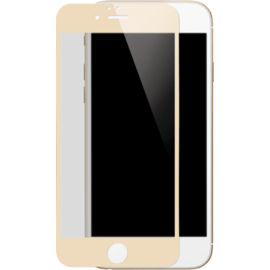 Protection d'&eacute;cran en verre tremp&eacute; (100% de surface couverte) pour iPhone 6/6s Plus, Or