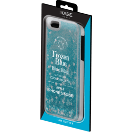 (P) Bling Bling caso di scintillio per Apple iPhone 5 / 5s / 5C / SE Blue Snow