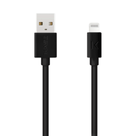Câble Lightning certifié MFi Apple Charge Speed 3A charge/ sync (3M), Noir de jais