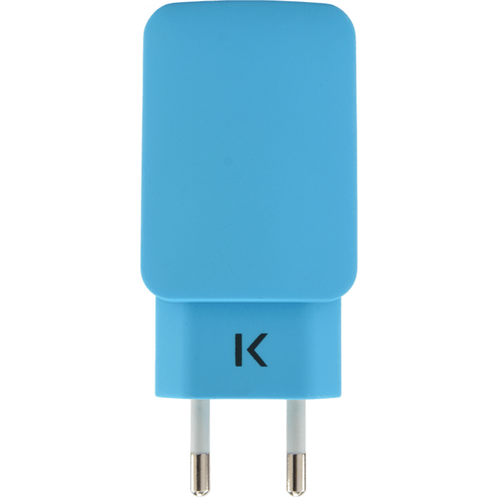 Chargeur Universel Double USB (EU) 3.1A, Bleu ciel