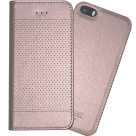 Case 2-in-1 Magnetic Slim Wallet & Case for Apple iPhone 5/5s/SE, Pink