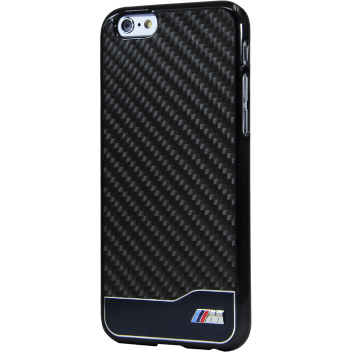 BMW Coque carbone & aluminium pour Apple iPhone 6/6s, Noir