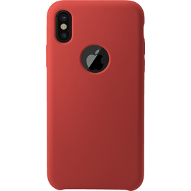 Case Soft Gel Silicone Case for Apple iPhone X/XS, Fiery Red