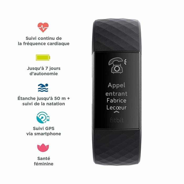 FITBIT CHARGE 3 GRAPHITE /BLACK