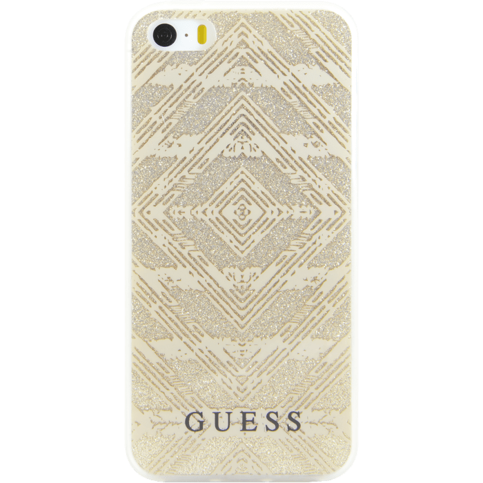 Guess Aztec 3D effect pour Apple iPhone 5/5s/SE, &Eacute;tincelante Dor&eacute;e