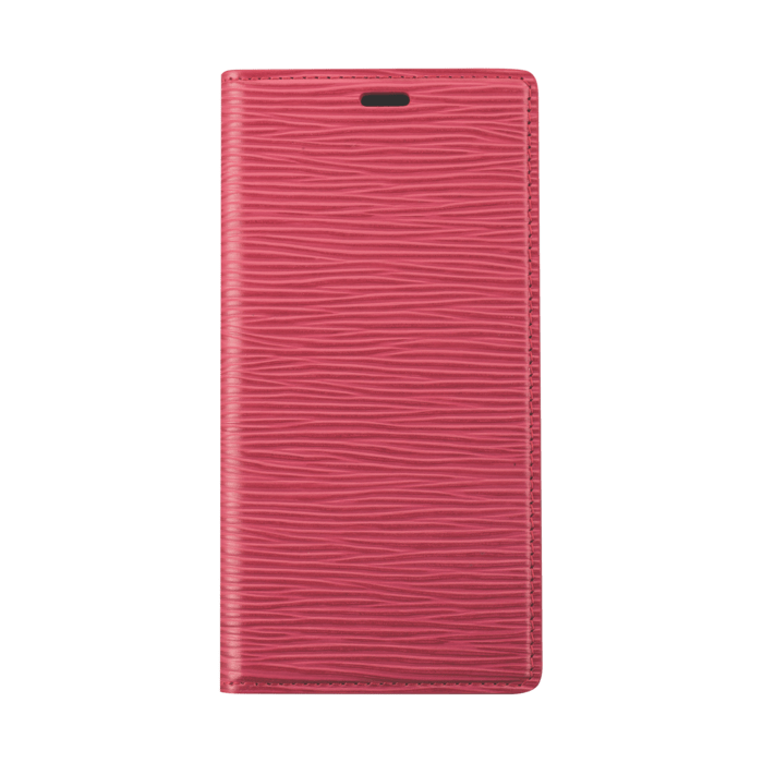Diarycase 2.0 Coque clapet en cuir véritable avec support aimanté pour Apple iPhone 14 Plus, Rouge Bordeaux