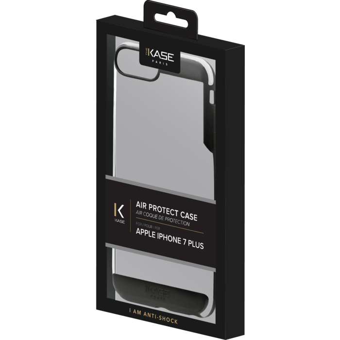Air Coque de protection pour Apple iPhone 6 Plus/ 6s Plus/ 7 Plus/8 Plus, Noir