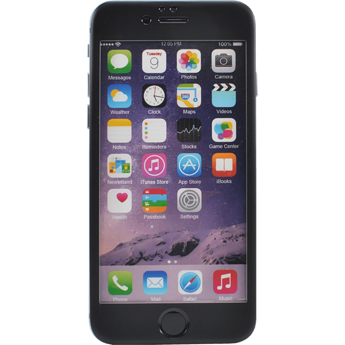 Protection d'écran en Alliage de Titane et verre trempé pour Apple iPhone 6/6s, Noir