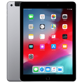 iPad (6th generation) Wifi+4G reconditionné 32 Go, Gris sidéral, SANS TOUCH ID, débloqué