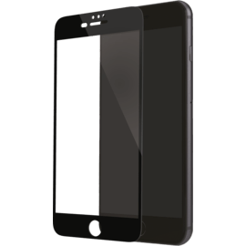 Protection d'écran en verre trempé (100% de surface couverte) pour Apple iPhone 6/6s/7/8 Plus, Noir