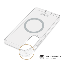 Coque antichoc magn&eacute;tique invisible Fabriqu&eacute; Avec du 75% Plastique Recycl&eacute; pour Samsung Galaxy S25 Edge 5G, Transparente