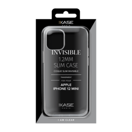 Coque Slim Invisible pour Apple iPhone 12 mini 1,2mm, Transparente