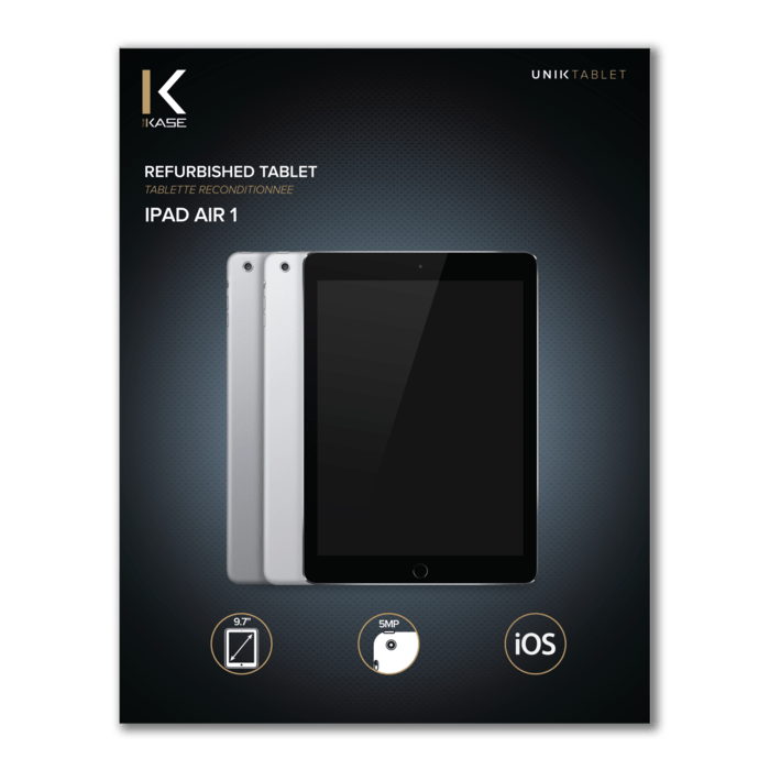 iPad Air reconditionn&eacute; 64 Go, Gris sid&eacute;ral
