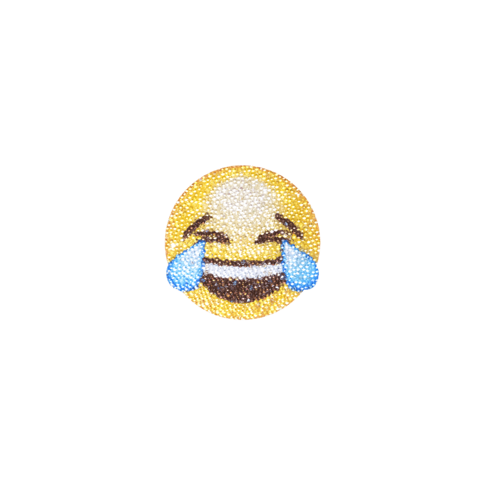 Swarovski® Emoji Crystal Sticker, Laugh Out Loud LOL