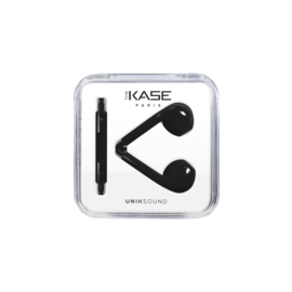 K Ecouteur avec micro et t&eacute;l&eacute;commande, Noir brillant