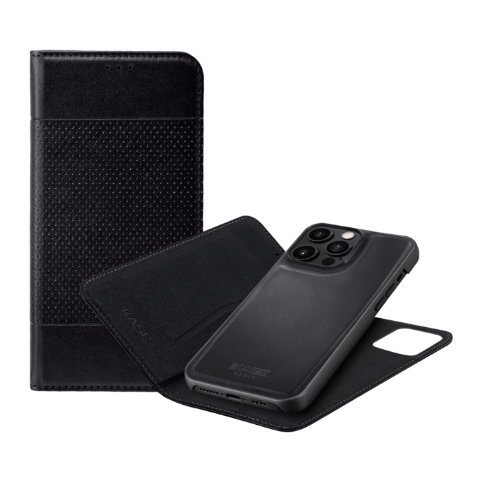 &Eacute;tui et Coque slim magn&eacute;tique 2-en-1 GEN 2.0 pour Apple iPhone 13 Pro Max, Noir