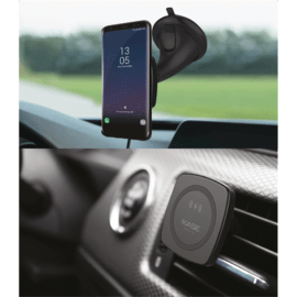 Kit magnetico di ricarica wireless universale Quick Qi per auto (carica rapida 10W), nero