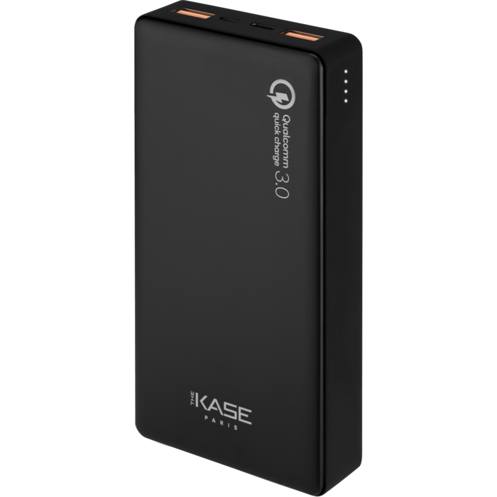 Batterie externe PowerHouse ultra slim 20000mAh (74Wh), Noir de jais