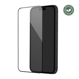 Protection d'&eacute;cran en verre tremp&eacute; (60% verre tremp&eacute; recycl&eacute;) pour Apple iPhone 15 Pro Max, Noir