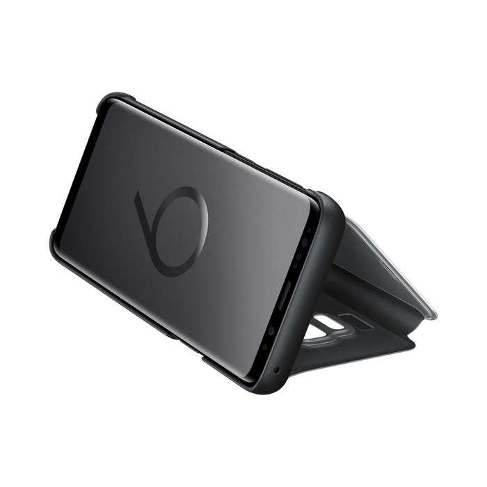 Clear View cover avec fonction Stand Noir Galaxy S9