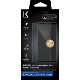 Protection d'écran premium en verre trempé pour Samsung Galaxy A9 2018, Transparent
