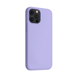 (O) Coque antichoc en gel de silicone doux pour Apple iPhone 12/12 Pro, Violet Lilas