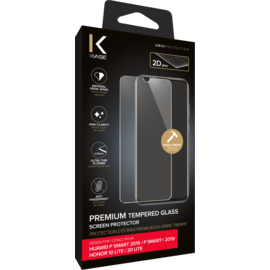 Protection d'&eacute;cran premium en verre tremp&eacute; pour Huawei P Smart 2019/ P Smart+ 2019/ Honor 10 lite/ Honor 20 Lite, Transparent