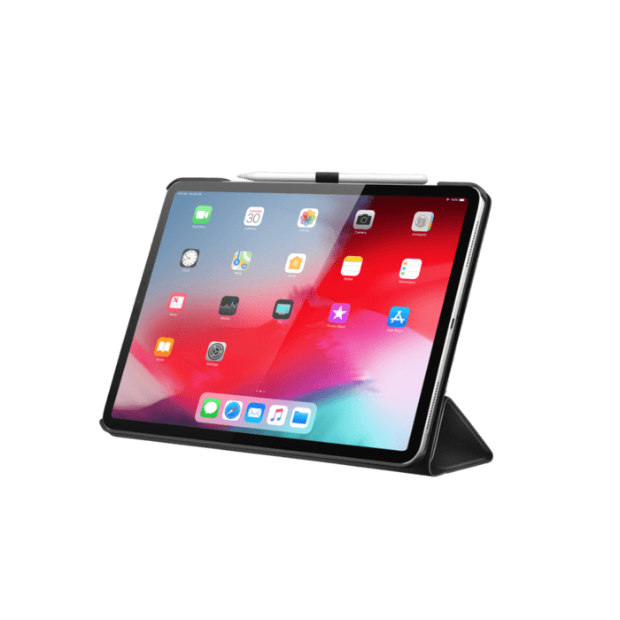 Coque clapet folio slim fit avec porte-stylo pour Apple iPad Pro 12,9 pouces 3rd g&eacute;n&eacute;ration