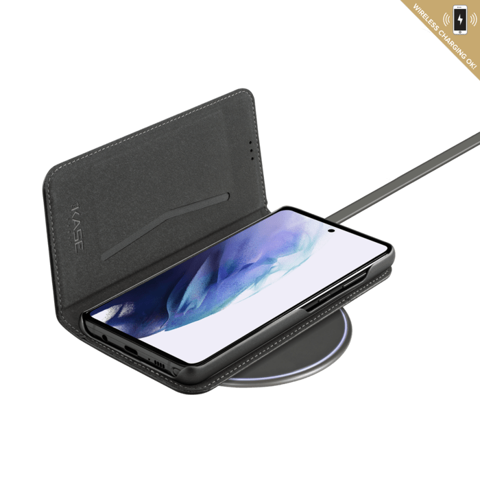 Etui et Coque slim magnétique 2-en-1 GEN 2.0 pour Samsung Galaxy S21 5G, Noir