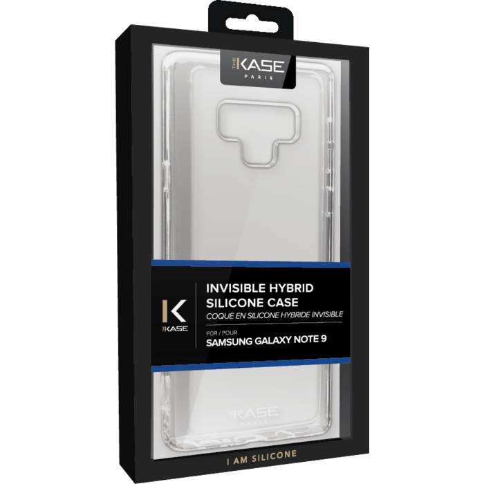 Coque hybride invisible pour Samsung Galaxy Note9, Transparente