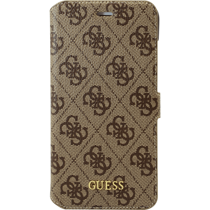Guess Uptown &Eacute;tui pivotant de type livre pour Apple iPhone 6 Plus / 6s Plus / 7 Plus / 8 Plus, Marron